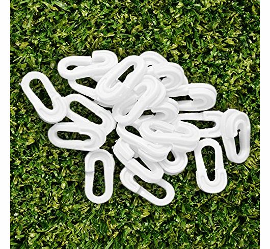 Net World Sports Football Goal Net - ``Quick Clips`` (Pack Of 80) [Net World Sports]